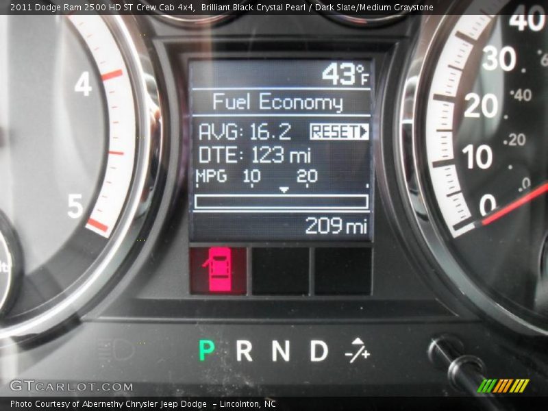 Brilliant Black Crystal Pearl / Dark Slate/Medium Graystone 2011 Dodge Ram 2500 HD ST Crew Cab 4x4