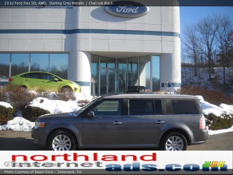 Sterling Grey Metallic / Charcoal Black 2010 Ford Flex SEL AWD