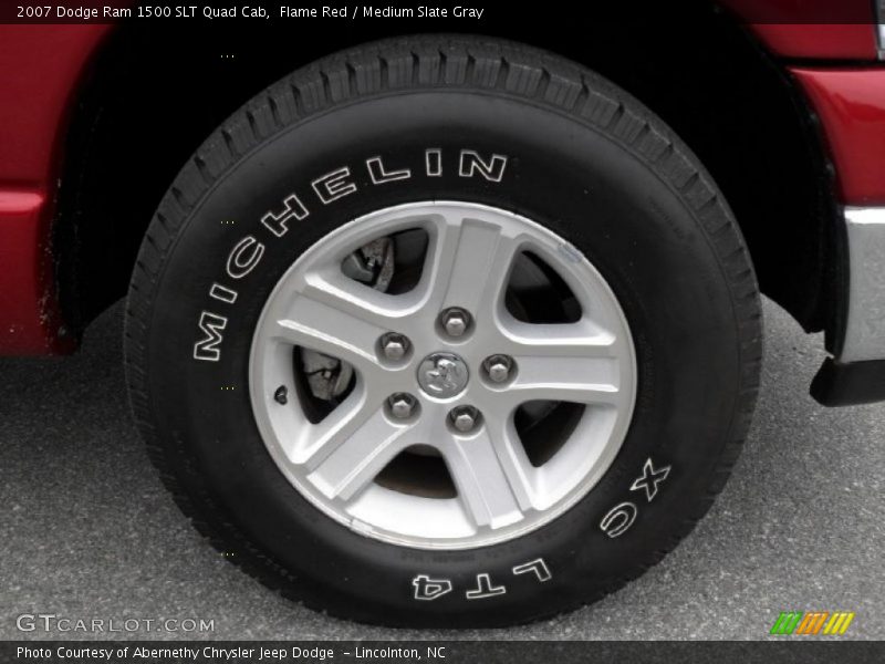 Flame Red / Medium Slate Gray 2007 Dodge Ram 1500 SLT Quad Cab