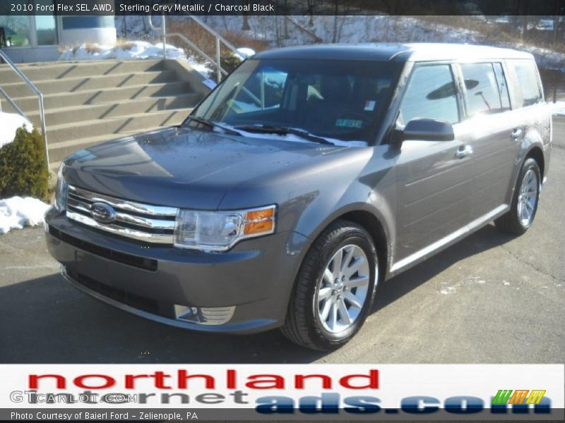 Sterling Grey Metallic / Charcoal Black 2010 Ford Flex SEL AWD