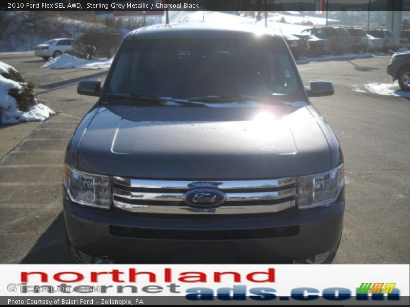 Sterling Grey Metallic / Charcoal Black 2010 Ford Flex SEL AWD