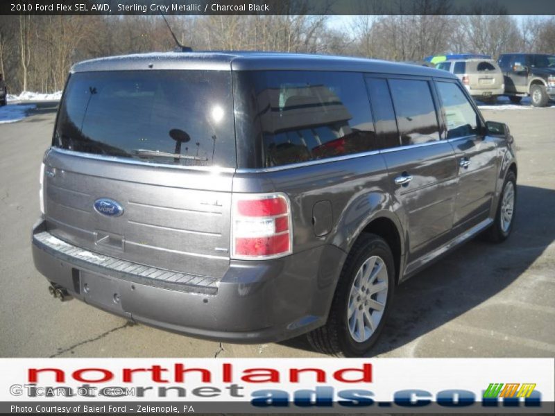 Sterling Grey Metallic / Charcoal Black 2010 Ford Flex SEL AWD