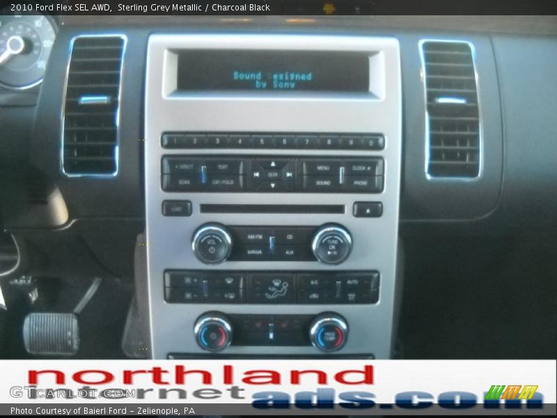 Sterling Grey Metallic / Charcoal Black 2010 Ford Flex SEL AWD