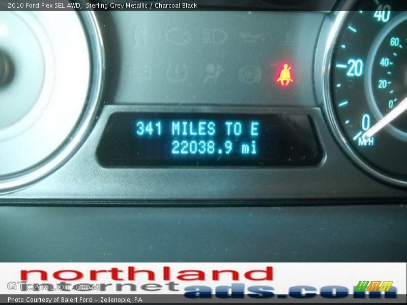 Sterling Grey Metallic / Charcoal Black 2010 Ford Flex SEL AWD