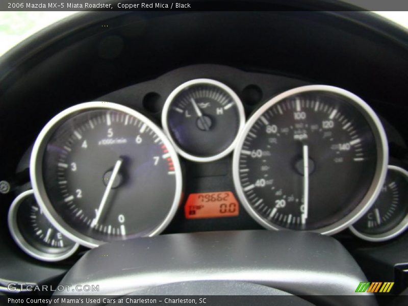 Copper Red Mica / Black 2006 Mazda MX-5 Miata Roadster