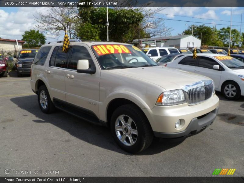 Ivory Parchment Tri-Coat / Camel 2005 Lincoln Aviator Luxury
