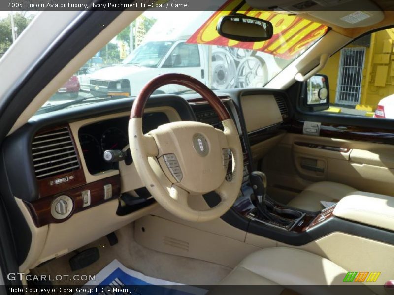 Ivory Parchment Tri-Coat / Camel 2005 Lincoln Aviator Luxury