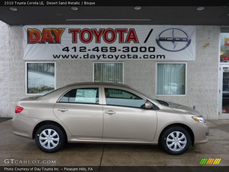 Desert Sand Metallic / Bisque 2010 Toyota Corolla LE