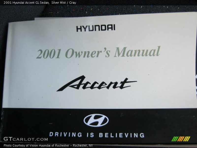 Silver Mist / Gray 2001 Hyundai Accent GL Sedan