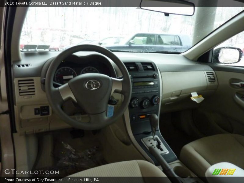 Desert Sand Metallic / Bisque 2010 Toyota Corolla LE