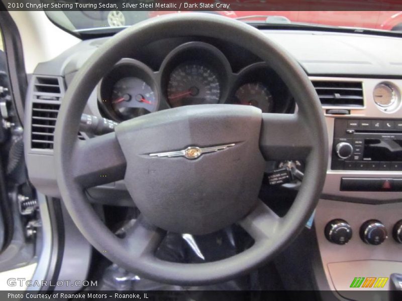 Silver Steel Metallic / Dark Slate Gray 2010 Chrysler Sebring Touring Sedan