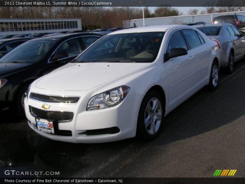 Summit White / Cocoa/Cashmere 2011 Chevrolet Malibu LS