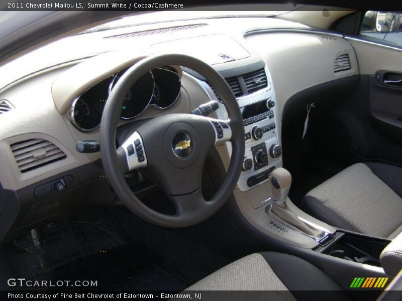 Summit White / Cocoa/Cashmere 2011 Chevrolet Malibu LS