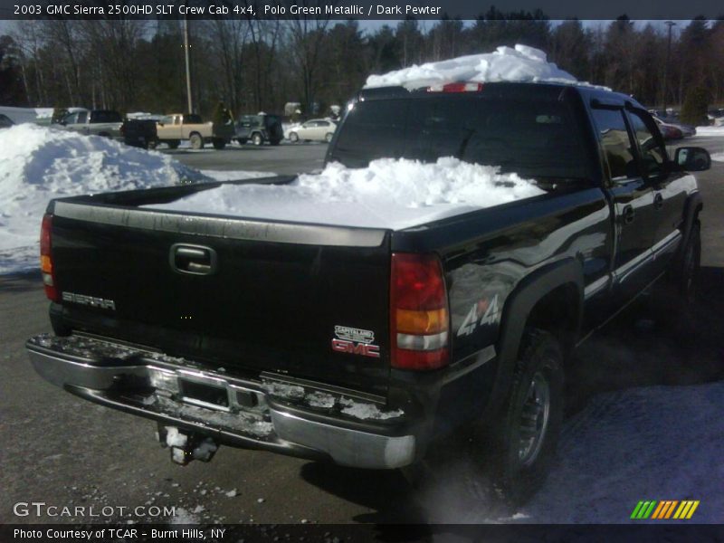 Polo Green Metallic / Dark Pewter 2003 GMC Sierra 2500HD SLT Crew Cab 4x4