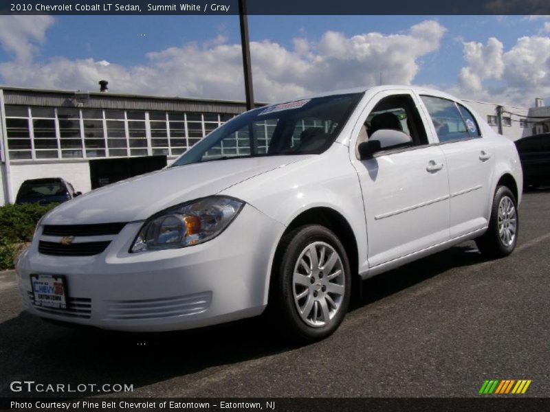 Summit White / Gray 2010 Chevrolet Cobalt LT Sedan
