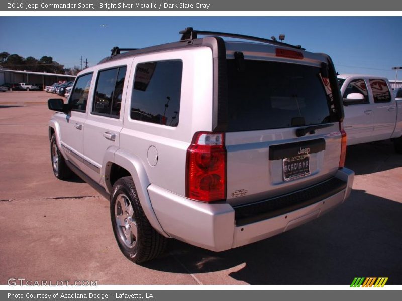 Bright Silver Metallic / Dark Slate Gray 2010 Jeep Commander Sport