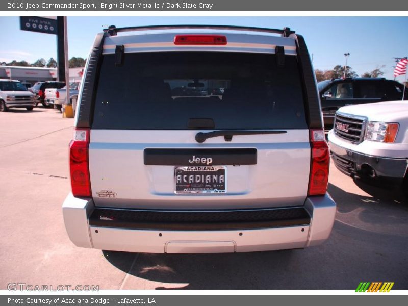 Bright Silver Metallic / Dark Slate Gray 2010 Jeep Commander Sport
