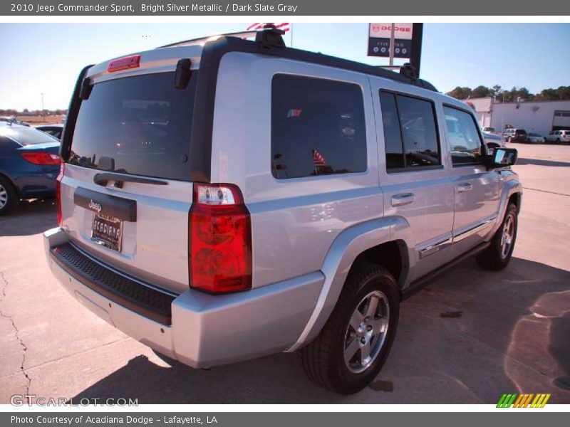 Bright Silver Metallic / Dark Slate Gray 2010 Jeep Commander Sport