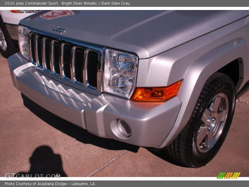 Bright Silver Metallic / Dark Slate Gray 2010 Jeep Commander Sport