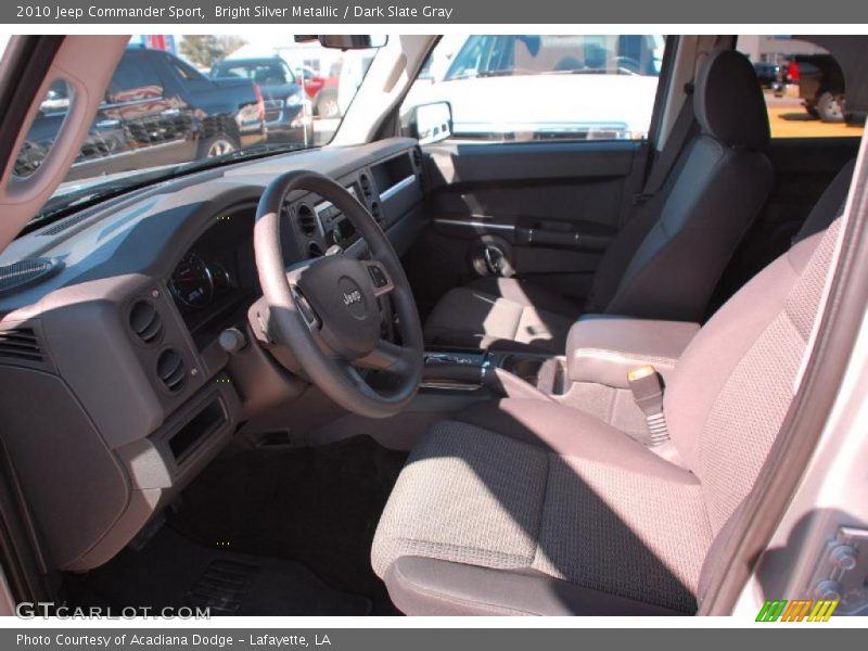 Bright Silver Metallic / Dark Slate Gray 2010 Jeep Commander Sport
