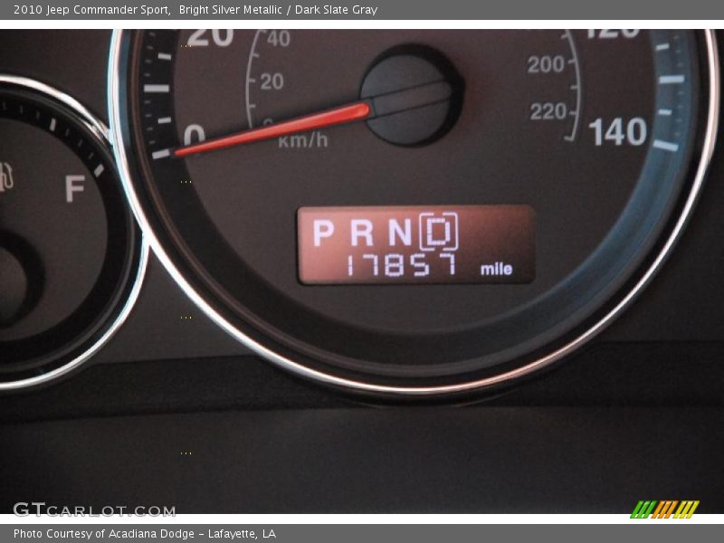 Bright Silver Metallic / Dark Slate Gray 2010 Jeep Commander Sport