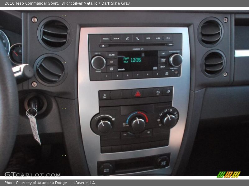 Bright Silver Metallic / Dark Slate Gray 2010 Jeep Commander Sport