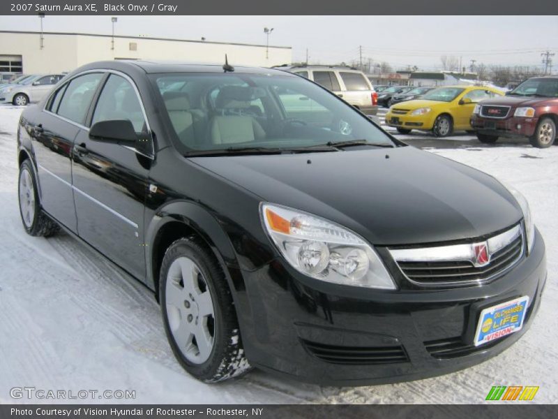Black Onyx / Gray 2007 Saturn Aura XE
