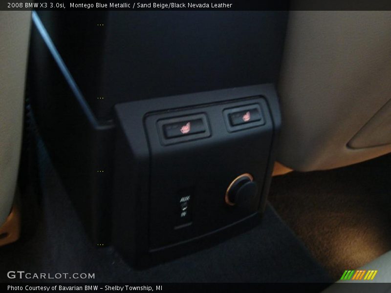 Montego Blue Metallic / Sand Beige/Black Nevada Leather 2008 BMW X3 3.0si