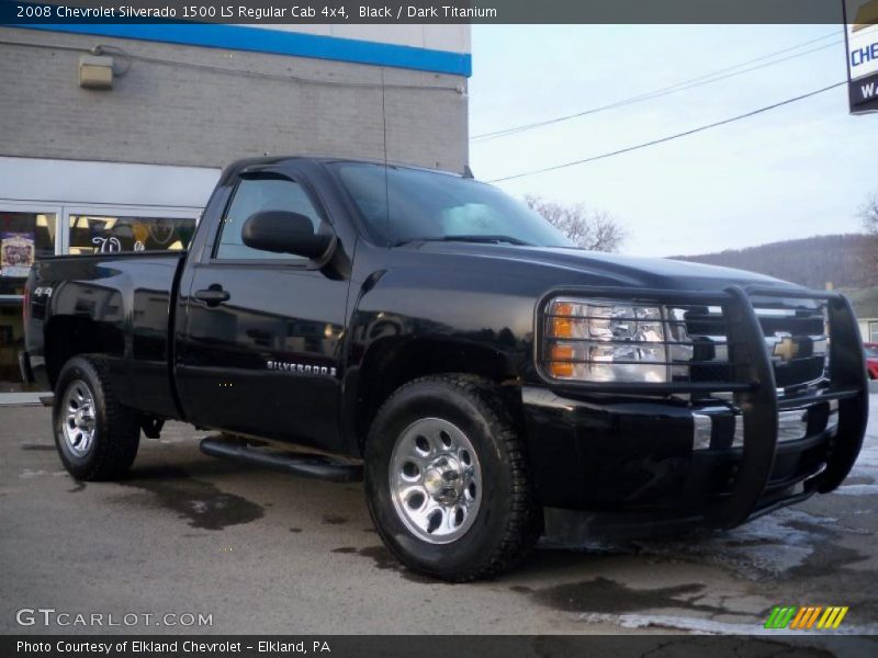 Black / Dark Titanium 2008 Chevrolet Silverado 1500 LS Regular Cab 4x4