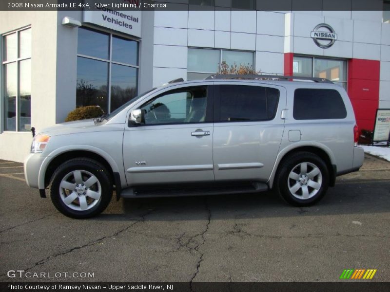 Silver Lightning / Charcoal 2008 Nissan Armada LE 4x4