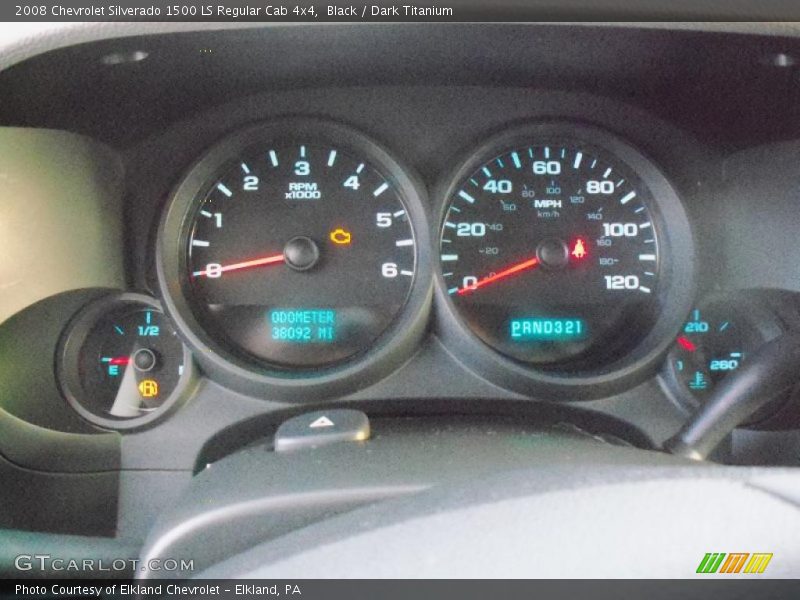 Black / Dark Titanium 2008 Chevrolet Silverado 1500 LS Regular Cab 4x4