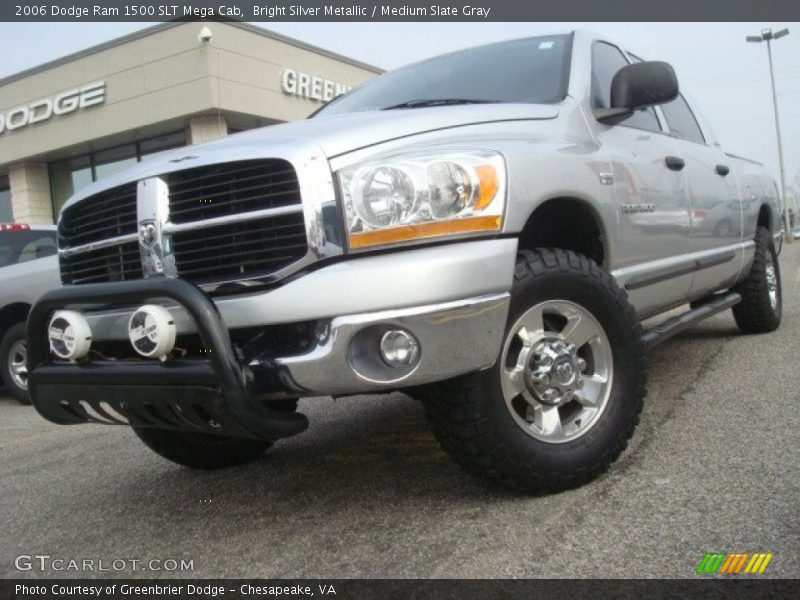Bright Silver Metallic / Medium Slate Gray 2006 Dodge Ram 1500 SLT Mega Cab