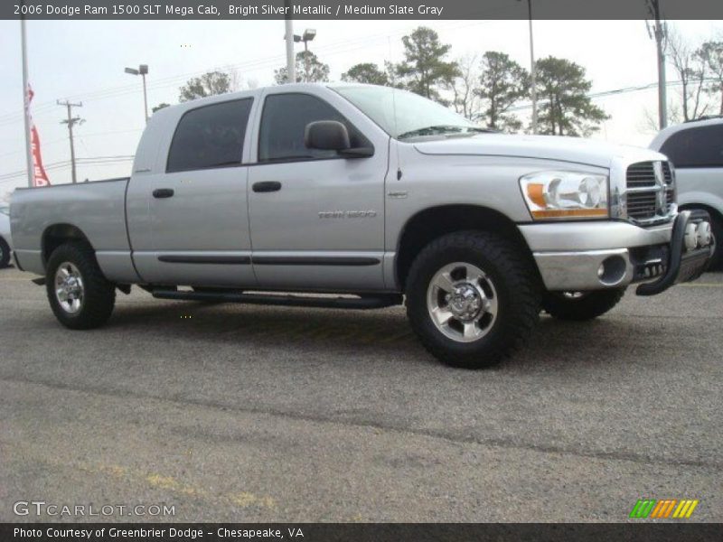 Bright Silver Metallic / Medium Slate Gray 2006 Dodge Ram 1500 SLT Mega Cab