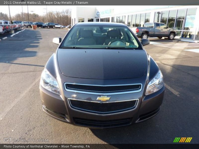 Taupe Gray Metallic / Titanium 2011 Chevrolet Malibu LS