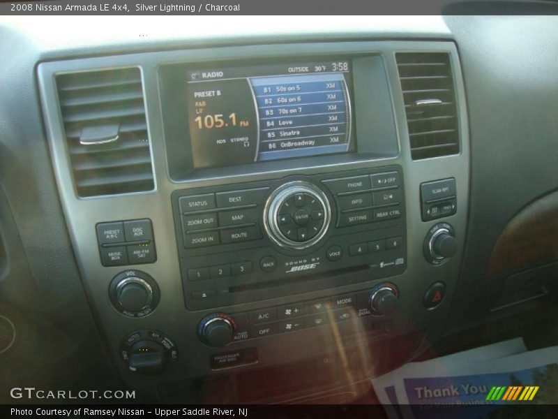 Silver Lightning / Charcoal 2008 Nissan Armada LE 4x4