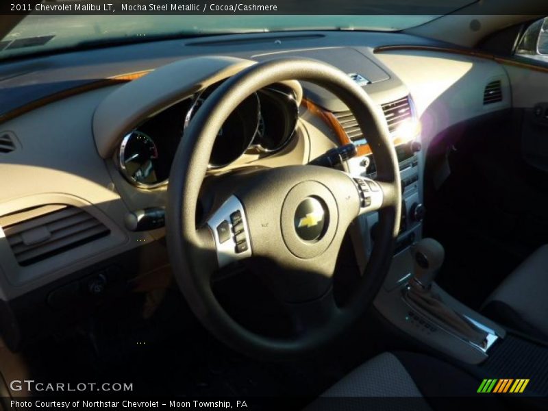 Mocha Steel Metallic / Cocoa/Cashmere 2011 Chevrolet Malibu LT