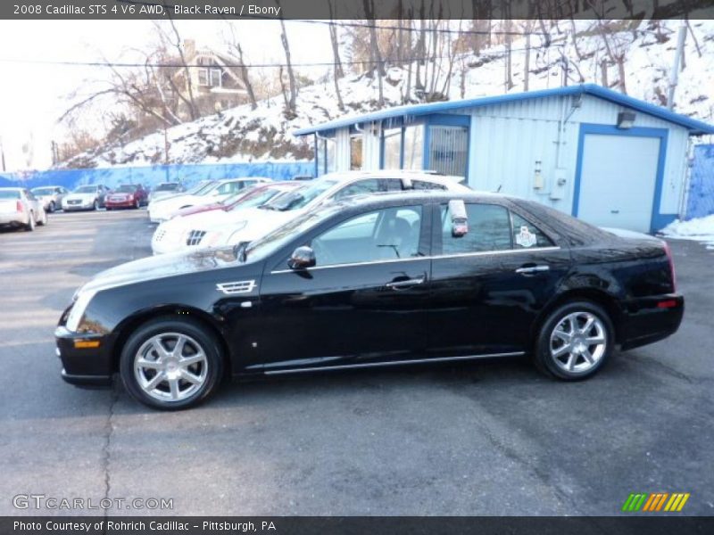 Black Raven / Ebony 2008 Cadillac STS 4 V6 AWD