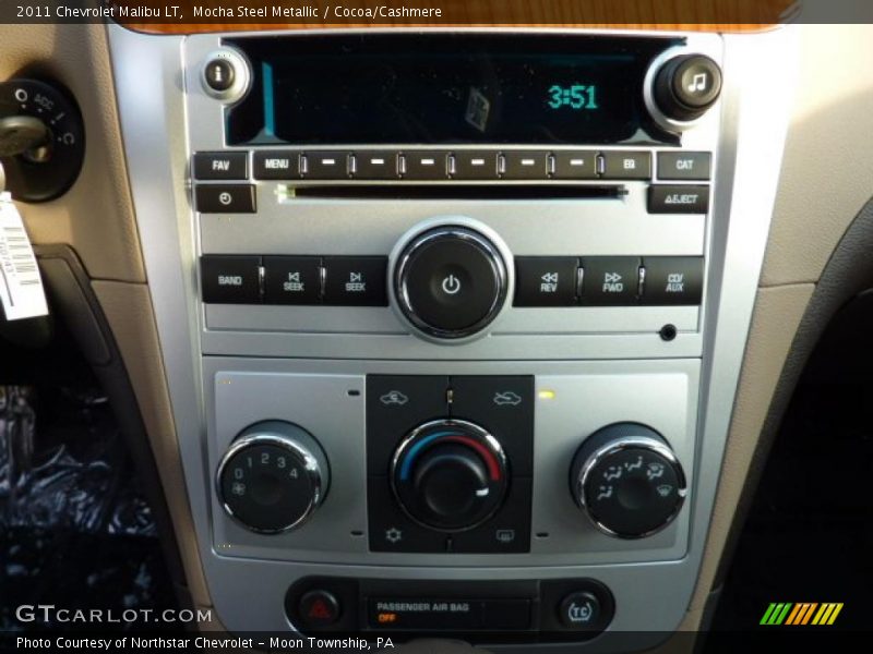 Mocha Steel Metallic / Cocoa/Cashmere 2011 Chevrolet Malibu LT