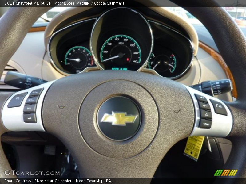 Mocha Steel Metallic / Cocoa/Cashmere 2011 Chevrolet Malibu LT