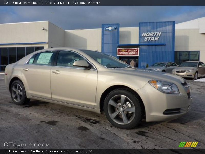 Gold Mist Metallic / Cocoa/Cashmere 2011 Chevrolet Malibu LT