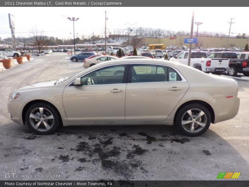 Gold Mist Metallic / Cocoa/Cashmere 2011 Chevrolet Malibu LT