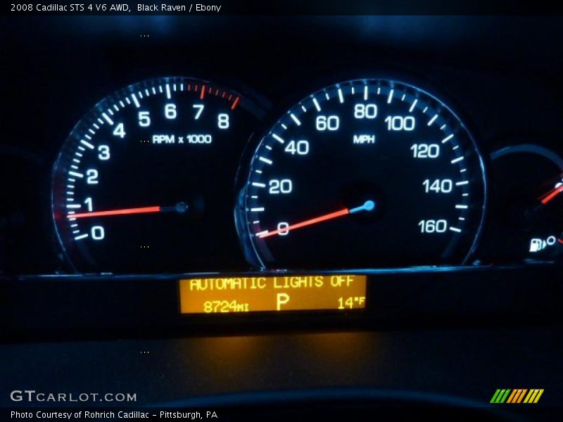 Black Raven / Ebony 2008 Cadillac STS 4 V6 AWD