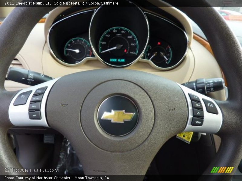 Gold Mist Metallic / Cocoa/Cashmere 2011 Chevrolet Malibu LT