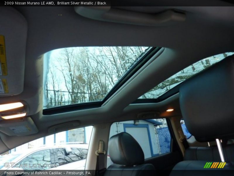 Brilliant Silver Metallic / Black 2009 Nissan Murano LE AWD