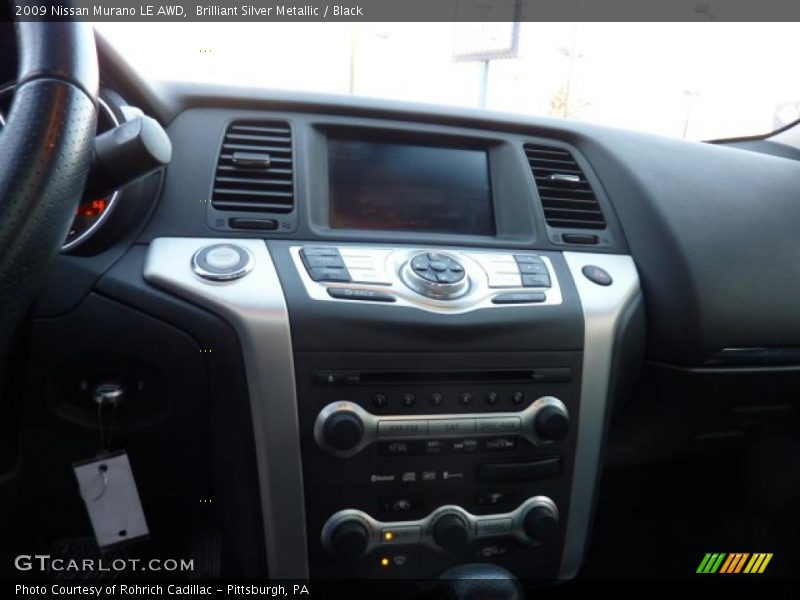 Brilliant Silver Metallic / Black 2009 Nissan Murano LE AWD