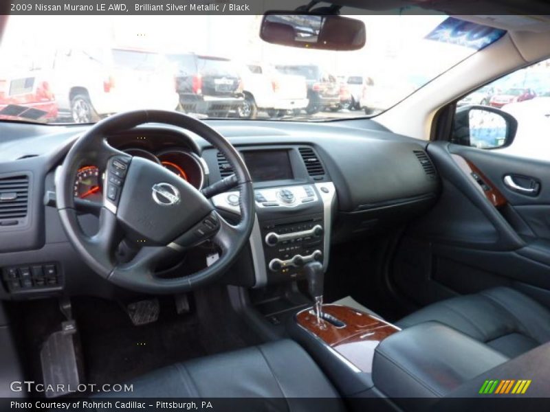 Brilliant Silver Metallic / Black 2009 Nissan Murano LE AWD