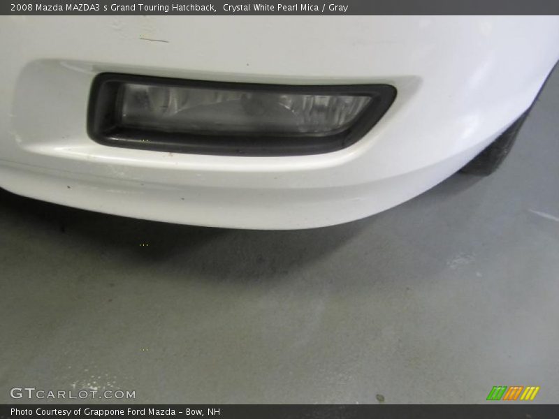 Crystal White Pearl Mica / Gray 2008 Mazda MAZDA3 s Grand Touring Hatchback