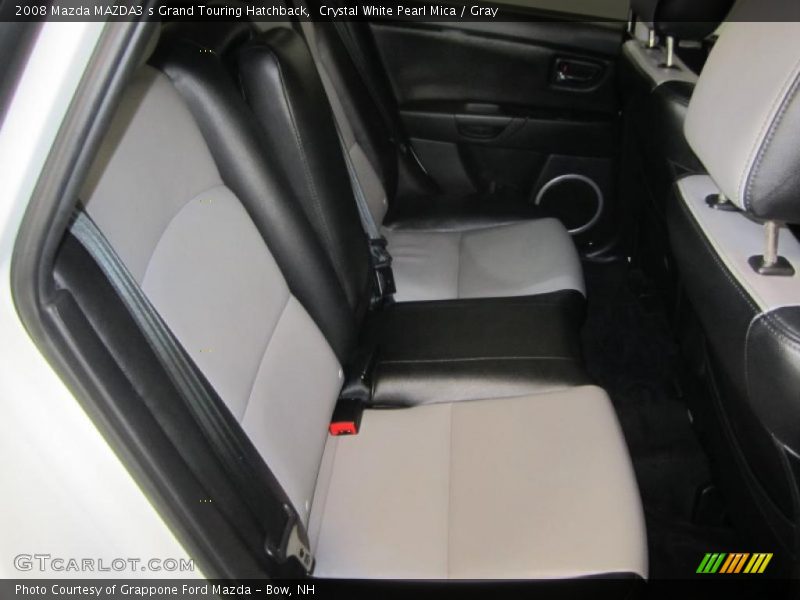 Crystal White Pearl Mica / Gray 2008 Mazda MAZDA3 s Grand Touring Hatchback