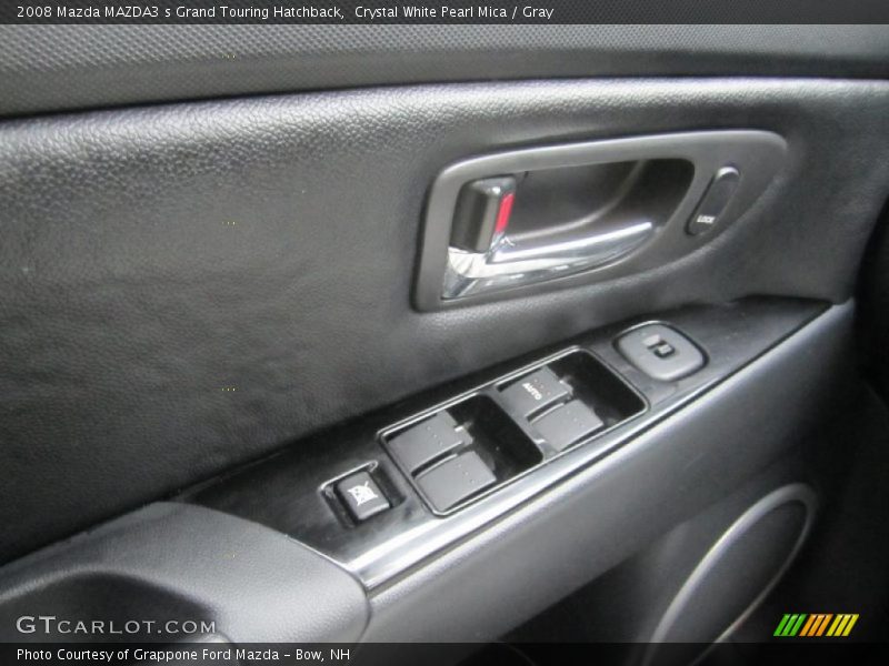 Crystal White Pearl Mica / Gray 2008 Mazda MAZDA3 s Grand Touring Hatchback
