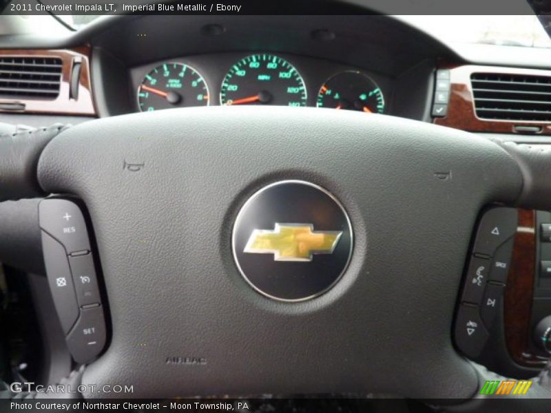 Imperial Blue Metallic / Ebony 2011 Chevrolet Impala LT